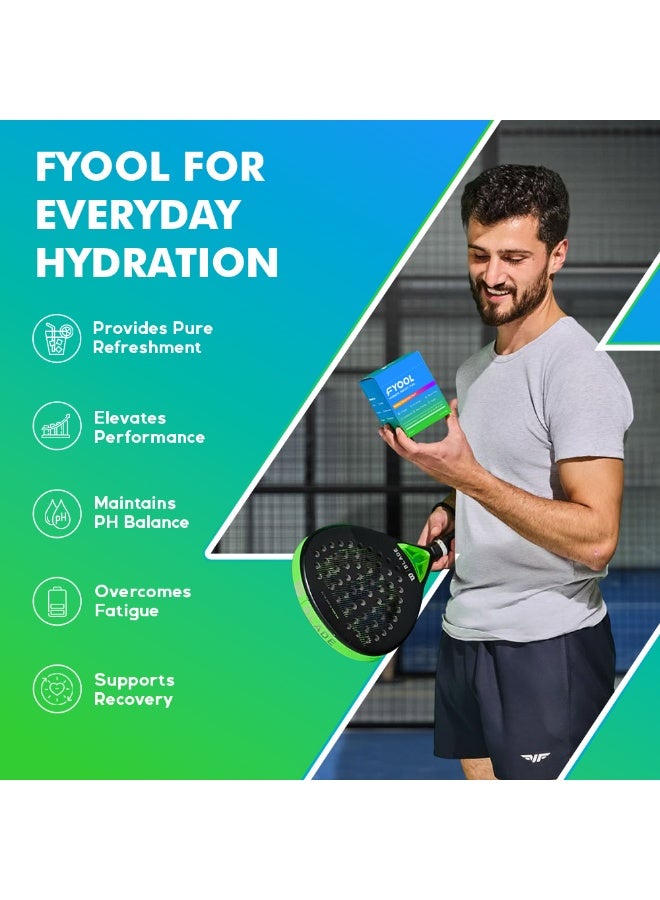 Fyool Hydration Electrolyte Powder| Electrolytes + Vitamins & Minerals | Zero Sugar & Calories | Energy Boost | Gluten-Free | Travel Essentials | Mango Passion Fruit Flavor | Pack of 2 - Image 4