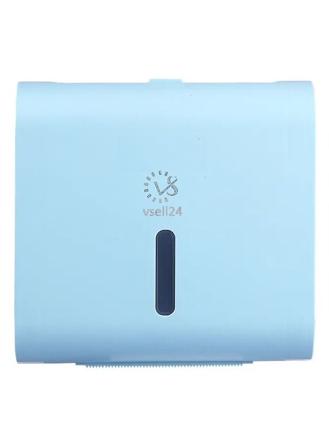 vsell24 Toilet Paper Napkin Holder Storage Box Compatible with Roll Paper Tissue Paper for Bathroom Kitchen Living Room Blue  - Image 3