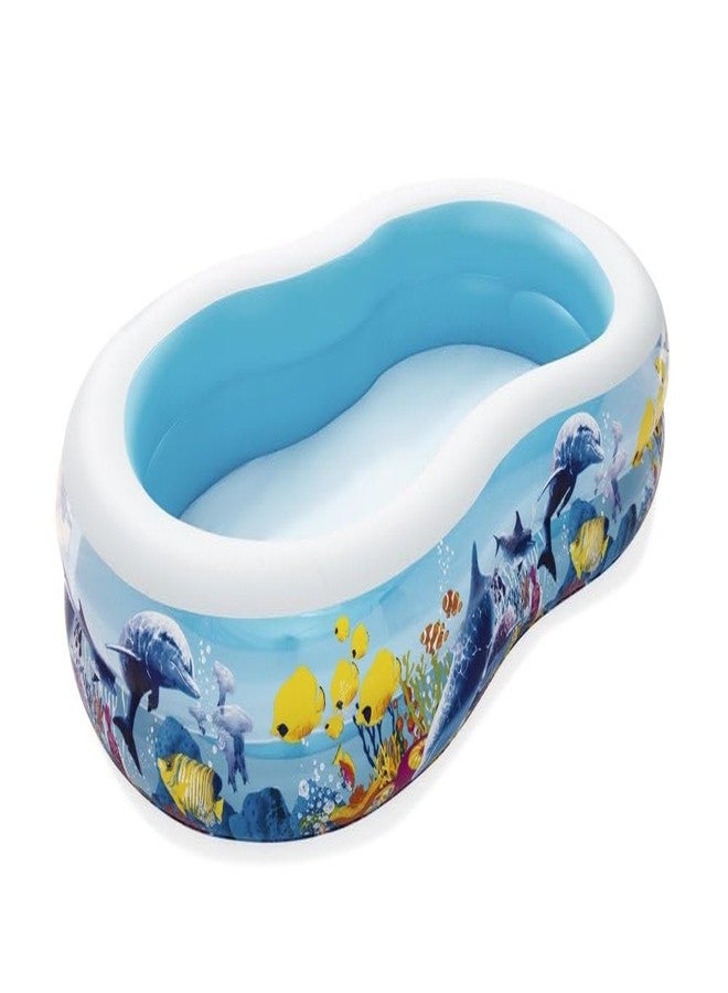 KinderTales® Large Family Swimming Pool – Inflatable PVC Pool with 2 Rings, Soft Walls, I-Beam Construction, Quick Drain Plug & Repair Patch, 544L Capacity, Kids 3+ Years - Image 1