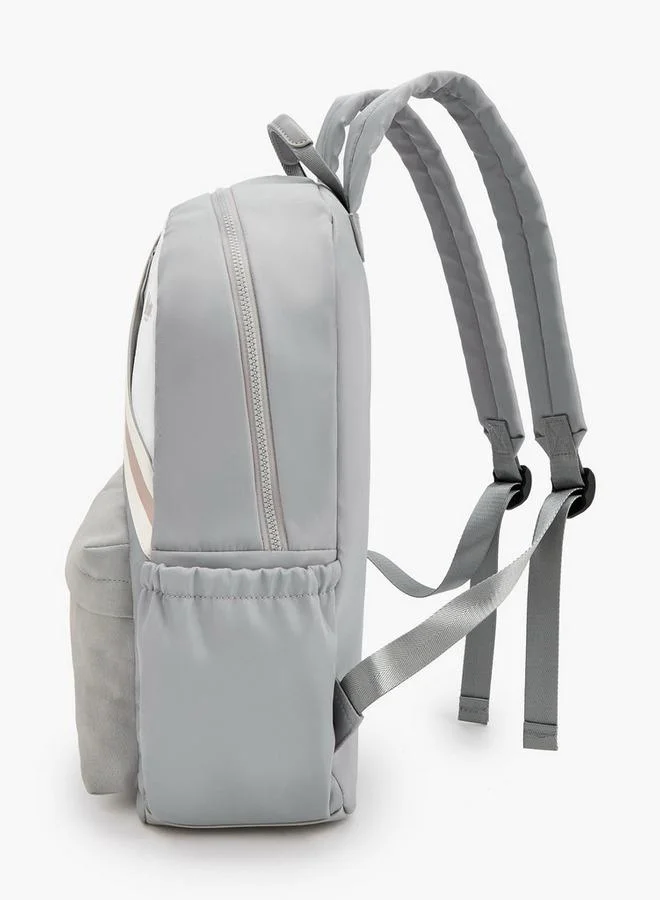 Lee Cooper  Logo Print School Backpack With Adjustable Shoulder Straps  | Best Price UAE