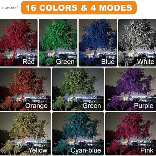 Homehop Aluminium Solar Light Outdoor Home 80 Watt 135 LED RGB Flood Lamp Waterproof for Home, Garden, Balcony, Patio, Pathway Automatic with Remote Control (8000mah Battery) - Image 5