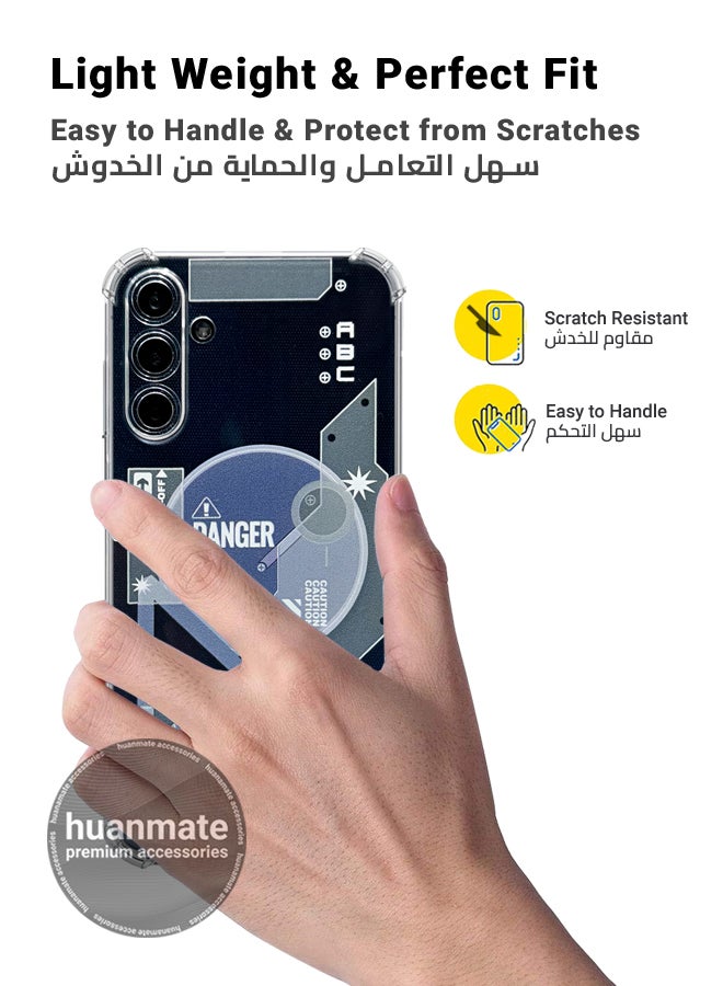 huanmate 2 in 1 Samsung Galaxy A15 Protection Pack - Ultra Clear Shockproof Case & Edge-to-Edge Screen Protector, 360 Degree Protection, Back Cover & Screen Protector for Samsung Galaxy A15 - Image 3