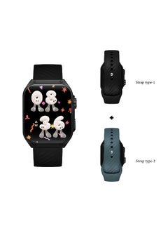 KENNETH SCOTT Kenneth Scott KCRV10-XSBBX Unisex Smart Display Watch & Silicone Strap Black & Gun Metal  - Image 2