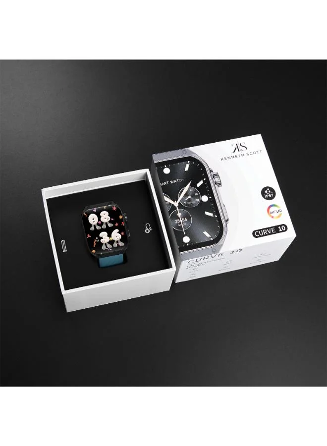 KENNETH SCOTT Unisex Silicone Smart Watch KCRV10-XSBBX - 36 mm