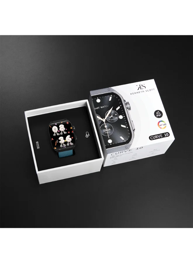 Kenneth Scott  Unisex Silicone Smart Watch KCRV10-XSBBX - 36 mm  | Best Price UAE