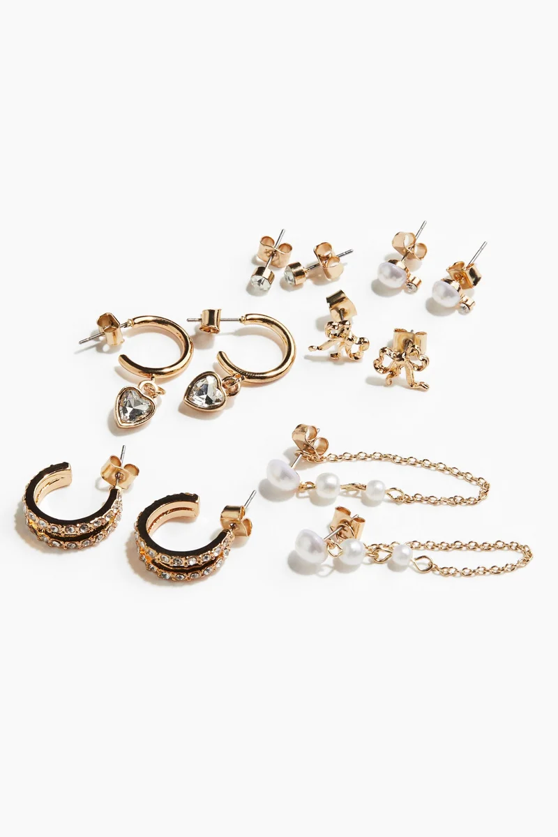 H&M 6 pairs earrings
