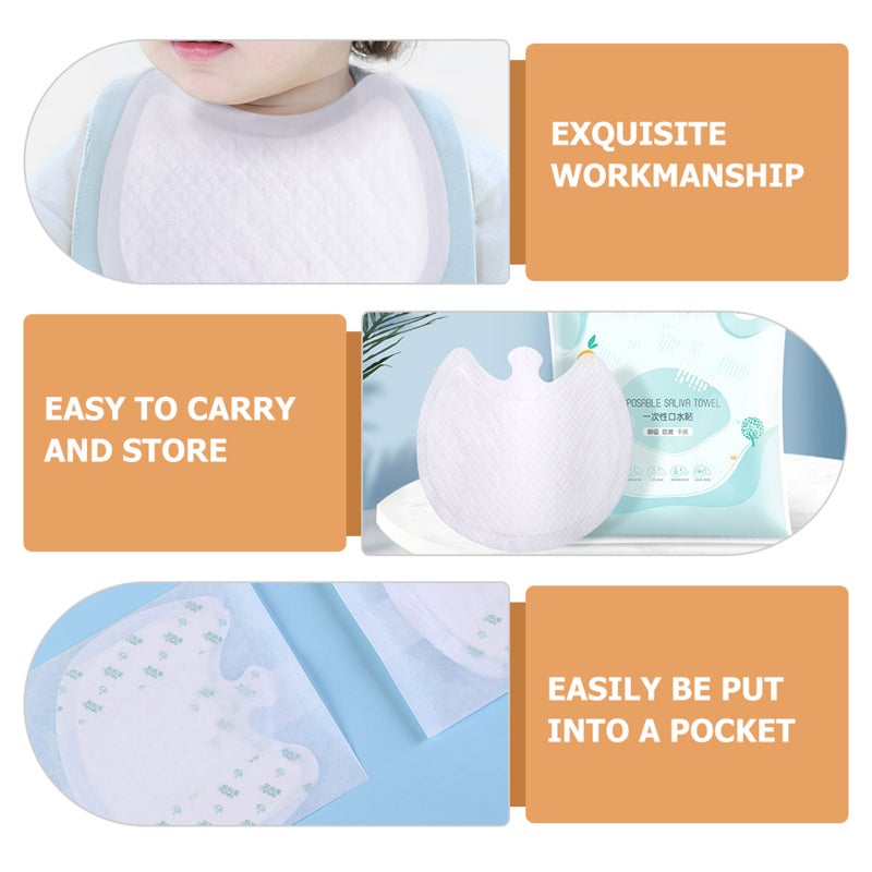 30pcs Reusable Baby Bibs Unisex Baby Boys Girls Bibs Eating Drooling Bibs - Image 4