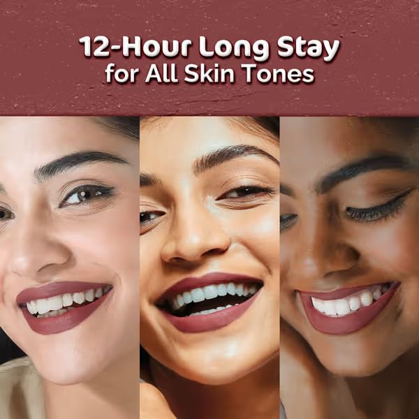 Lip Color Matte Texture12Hrs Waterproof Smudge Proof Paraben Free - Image 4