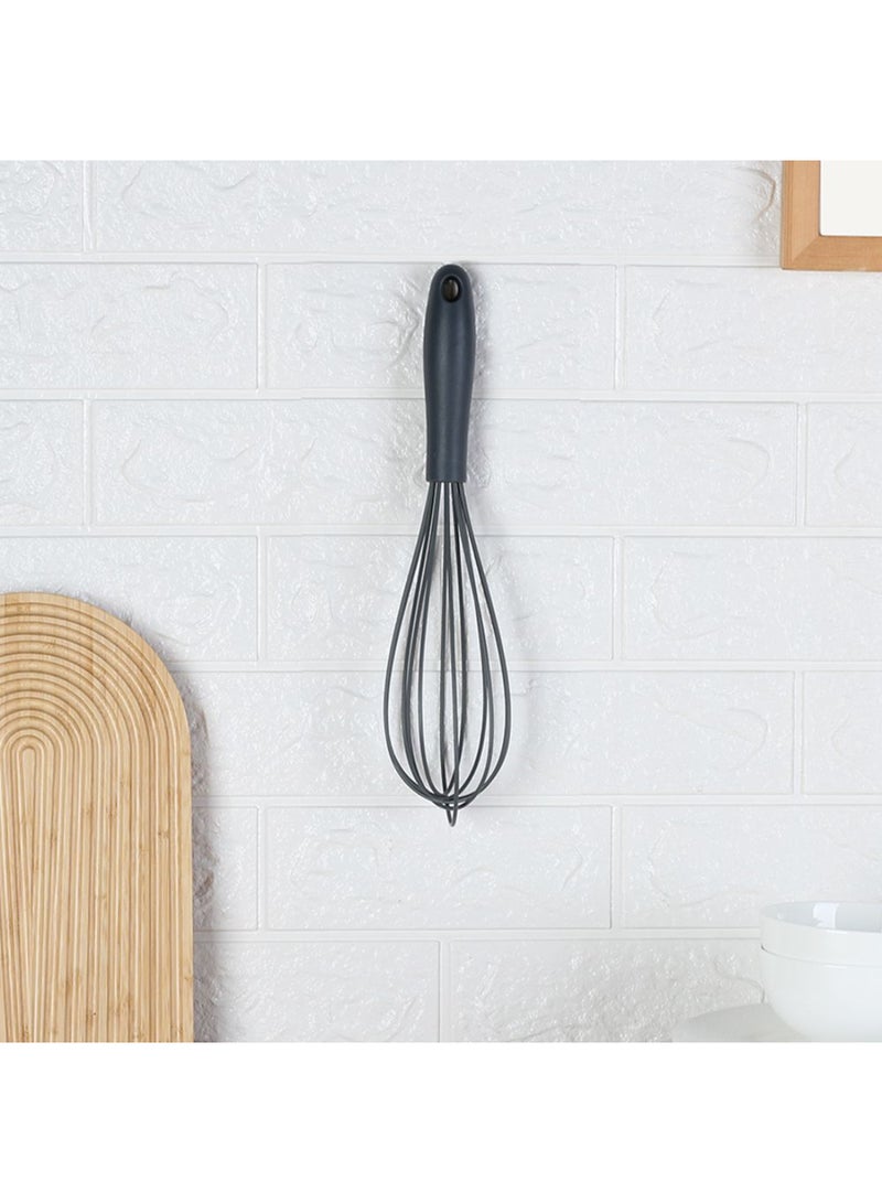 DANUBE HOME Chef's Delight Silicone Egg Whisk – Flexible Durable Kitchen Whisk for Beating Eggs, Mixing Batter & Sauces, Non-Scratch Heat Resistant Tool, Ideal for Baking & Cooking L30XW7.5XH7.5Cm - Image 1