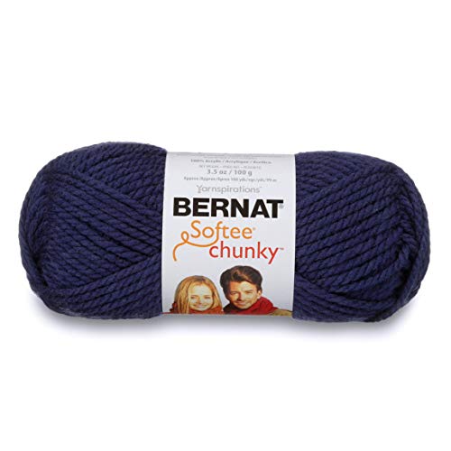 Bernat Softee Chunky Yarn, 3.5 Oz, Gauge 6 Super Bulky, Faded Denim - Image 1