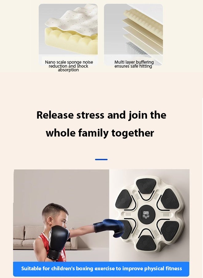 Generic Boxing target,Bluetooth music adult intelligent boxing machine,Smart Electronic Music Boxing Machine for Men with Gloves Toy Wall Mounted Boxing Machine Smart Boxing Target,Children's Trainer Home Fitness Boxing Wall Target Portable indoor fighting game  - Image 4
