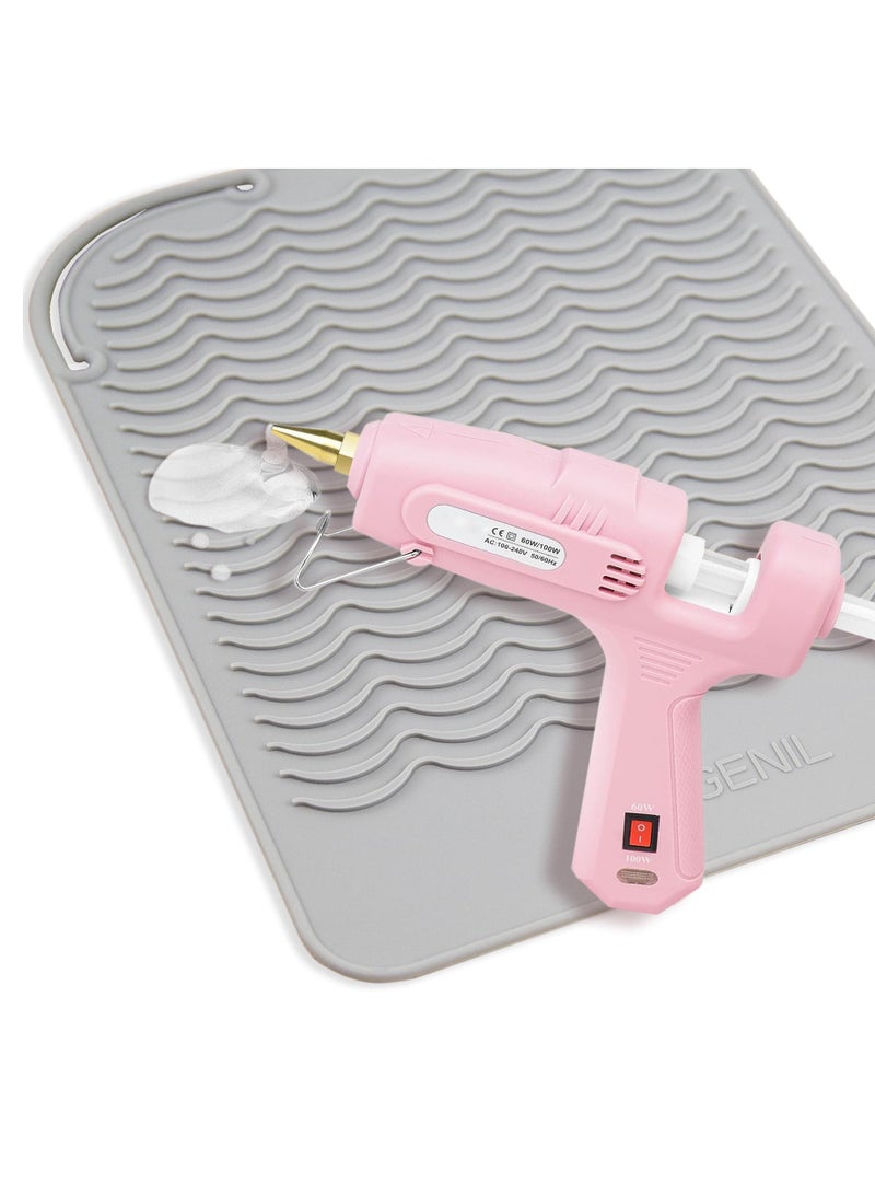 وسادة مقاومة للحرارة مناسبة للحديد التجفيف ، والمستقيمات ، والحديد ، إلخ ، مناسبة لأدوات تصفيف الشعر ، الأسود ، الرمادي ، الوردي - Image 4