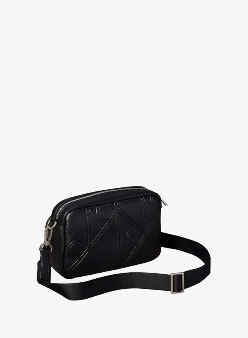 CALVIN KLEIN  Emblem AOP Embossed Camera Bag for Men | Best Price UAE