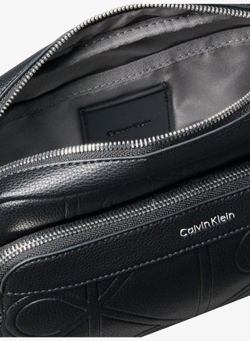 CALVIN KLEIN Embossed Emblem Crossbody Camera Bag - Image 4