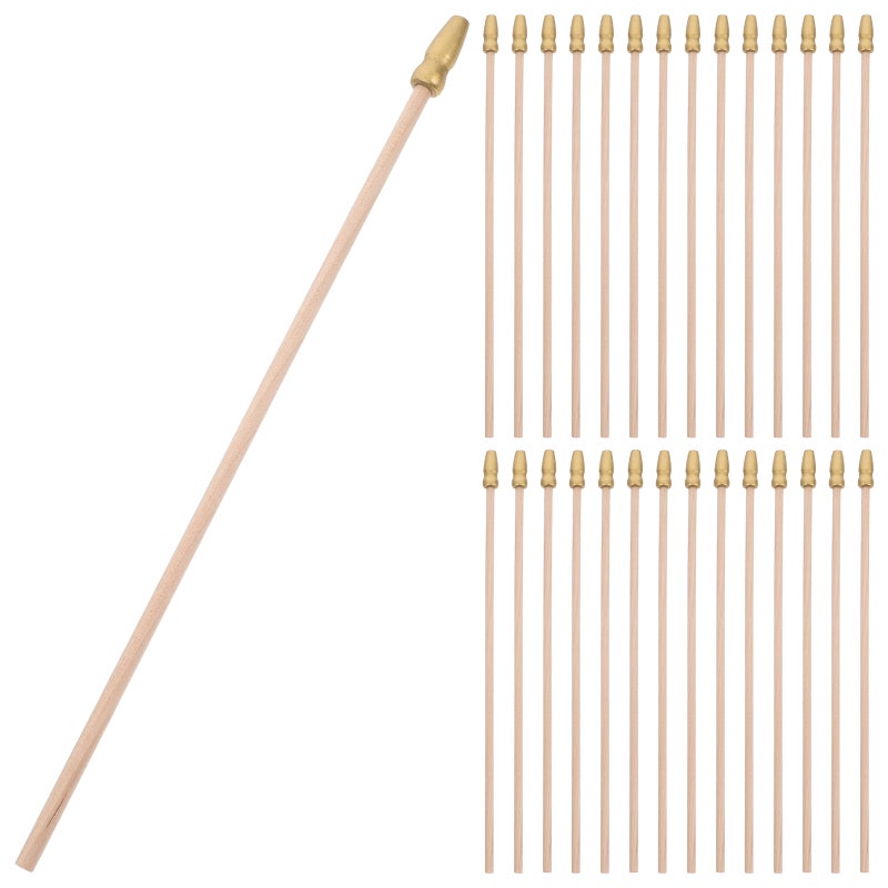 UTV Flag Pole, Durable Wooden Handle for Patriotic Events, Versatile Display Sticks - Image 1