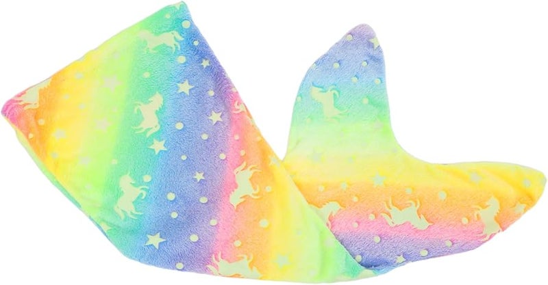 Glow In Dark Mermaid Sleeping Bag Soft Flannel Cozy Blanket For Kids - Image 1