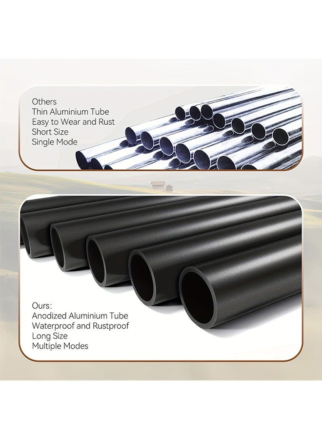 هومستر 37 بوصة صوت عميق جرس الرياح -ألومنيوم أسود حديقة وطنية في الهواء الطلق بنغمة غنية -هدية مثالية للأم، الأقارب، الجيران، مثالية لحفل الزفاف، عيد الميلاد، المنزل، والاستخدام العام، لا طاقة مطلوبة، سهلة للتعلق - Image 4