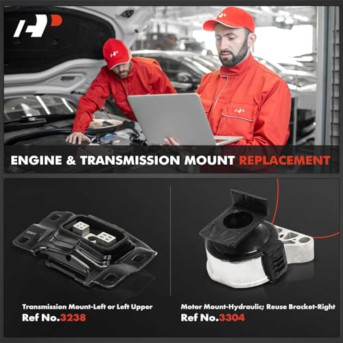 A-Premium Engine Motor Mount and Transmission Mount Kit Compatible with Ford Escape 2013-2019, Focus 2013-2018, Transit Connect 2014-2022 & Lincoln MKC 2015-2019, 2.0L 2.3L 2.5L, 2-PC Set - Image 2