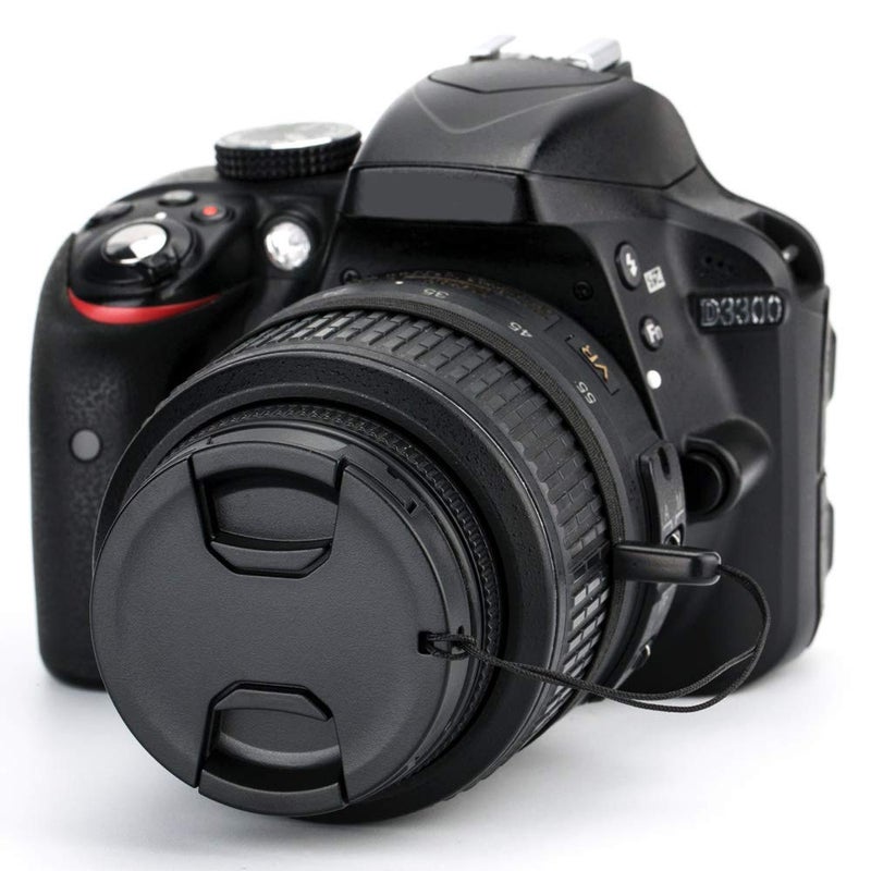 JJC 2-Pack 52mm Front Lens Cap Cover with Elastic Cap Keeper for Nikon D3000 D3100 D3200 D3300 D5000 D5100 D5200 D5300 D5500 with AF-S 18-55mm Kit Lens and Other Lenses with 52mm Filter Thread - Image 5