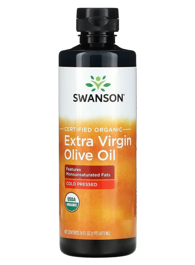 SWANSON Certified Organic Extra Virgin Olive Oil 16 fl oz (473 ml)