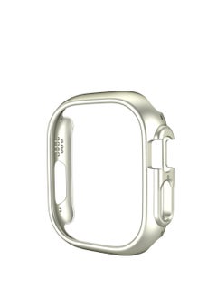 GULFLINK PC Half Case Protector frame Compatible with Apple Watch Series 8 ULTRA 49 mm Silver  - Image 1