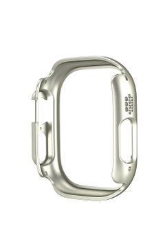 GULFLINK PC Half Case Protector frame Compatible with Apple Watch Series 8 ULTRA 49 mm Silver  - Image 2