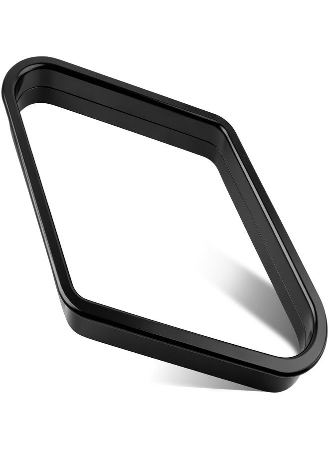LUSTRIB Black Billiards 9 Ball Diamond Pool Table Ball Rack, Plastic 9-Ball Pool Table Triangle Rack for Standard 2-1/4" Pool Balls, Pool Table Accessories for Home Game Room - Image 1