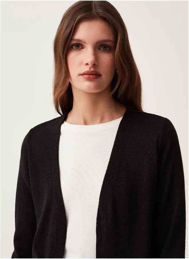 او في اس Ovs Cardigan With Side Slits