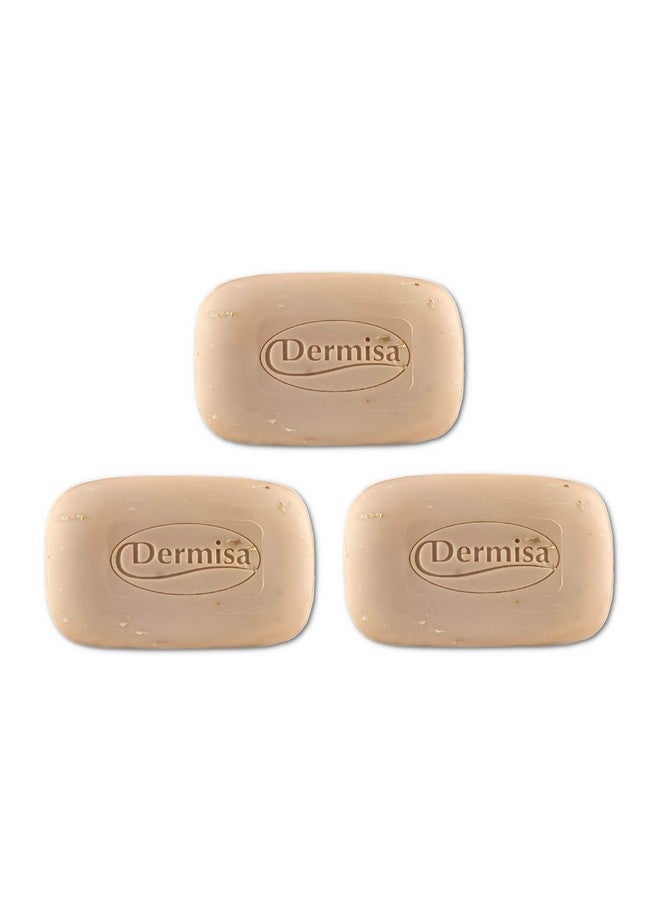 ديرميسا صابون الشوفان المقشر | يساعد على تنظيف البشرة الجافة وتقشيرها بلطف | يحتوي على الشوفان + الصبار | خالٍ من البارابين والكبريتات | 3 أونصة | عبوة من 3 قطع - Image 2