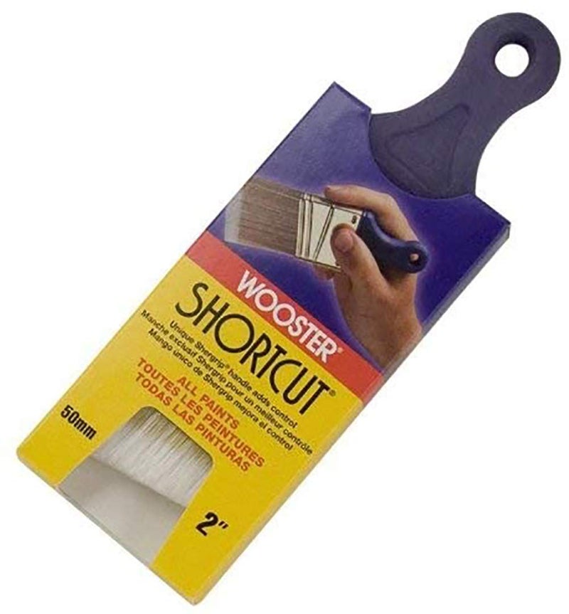 Wooster Brush Q32112 Shortcut Angle Sash Paintbrush 2Inch 2 Inch White  5 Pack