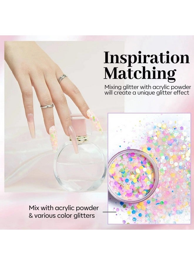 Modelones Coloring Life Nail Art Glitter Powder from BELLE GAGA Professional Nails Nail Art Glitter Shiny Hexagon Glitter Collection (B202040003A, 10g - 0.35 Oz) - Image 4