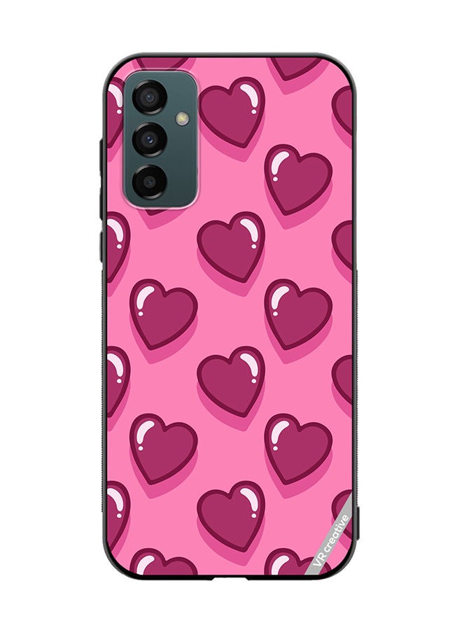 VR CREATIVE Protective Case Cover For Samsung Galaxy F23 Lovely Hearts Design Multicolour - Image 1