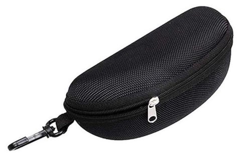 ORiTi Portable Waterproof Sunglasses Eyeglasses Case Zipper Hard Shell Box With Clip