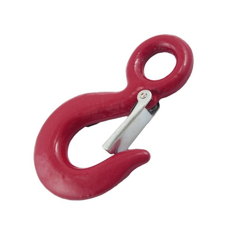 LDEXIN Clevis Slip Hook GRAP Metal Red Logging Rigging Eye Hoist Slip Hook with Latch Shackle 1Pcs - Image 1