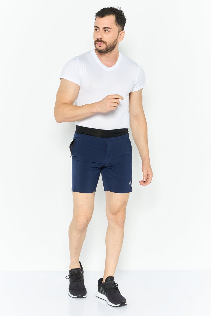 SKECHERS Men Sportswear Fit 7 Inseam Training Shorts, Navy Blue  - Image 2