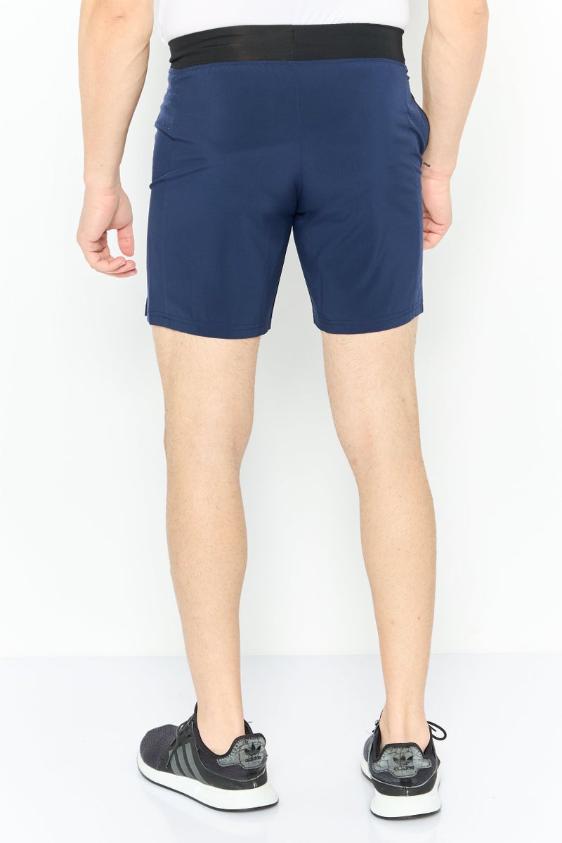 SKECHERS Men Sportswear Fit 7 Inseam Training Shorts, Navy Blue  - Image 4