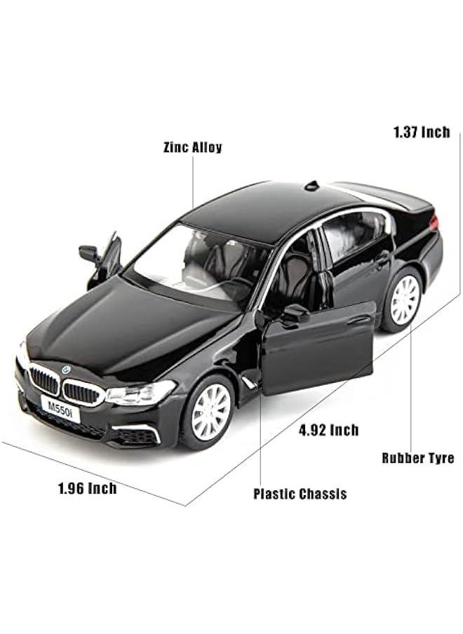 Generic - BMW M550i Car Model 1:36 Diecasting Alloy Toy Car, Pull Back Vehicles Toy Car for Toddlers Kids Boys Girls Gift Black - Image 1