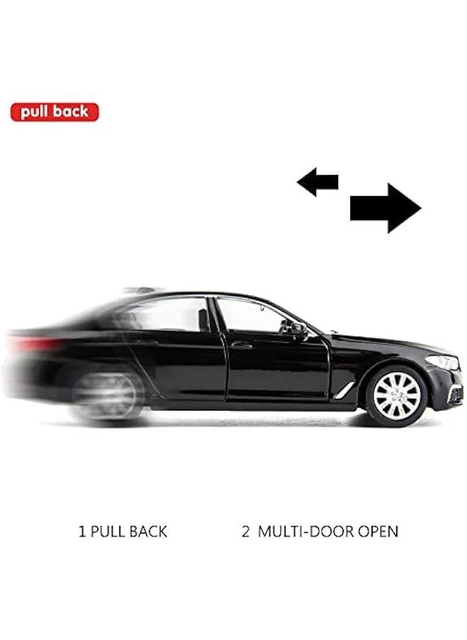 Generic - BMW M550i Car Model 1:36 Diecasting Alloy Toy Car, Pull Back Vehicles Toy Car for Toddlers Kids Boys Girls Gift Black - Image 1