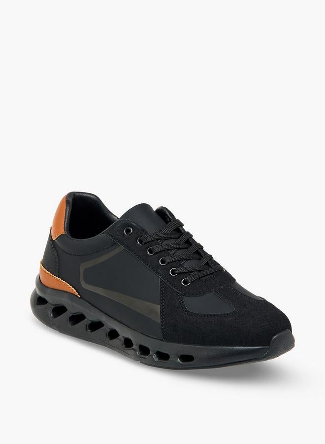 LBL by Shoexpress Men's Panelled Ankle Sneakers with Lace-Up Closure - Image 1