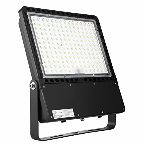 WHLED 400W Outdoor LED Flood Light Fixture, 60,000LM(150LM/W), 5000K Daylight, 100-277V, IP66 Waterproof ETL LED Flood Lighting for Parking Lot, Warehouse, Playground, Stadium - Image 1