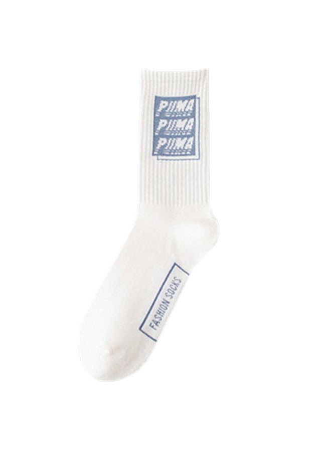 KUYING Fashion Anti Slip Breathable Sports Socks Five Piece Set 