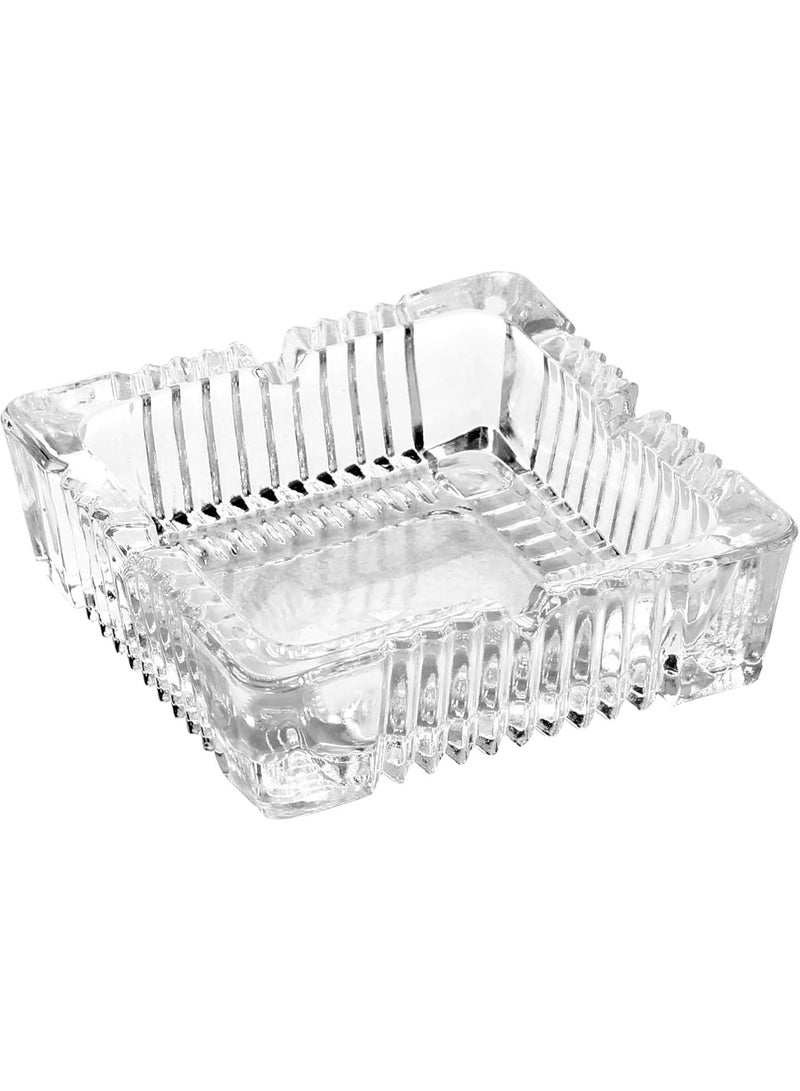 Red Cherry 1 Pack Glass Square Ashtrays for glass Ashtray for restaurant Outdoor home Decoration - Image 1