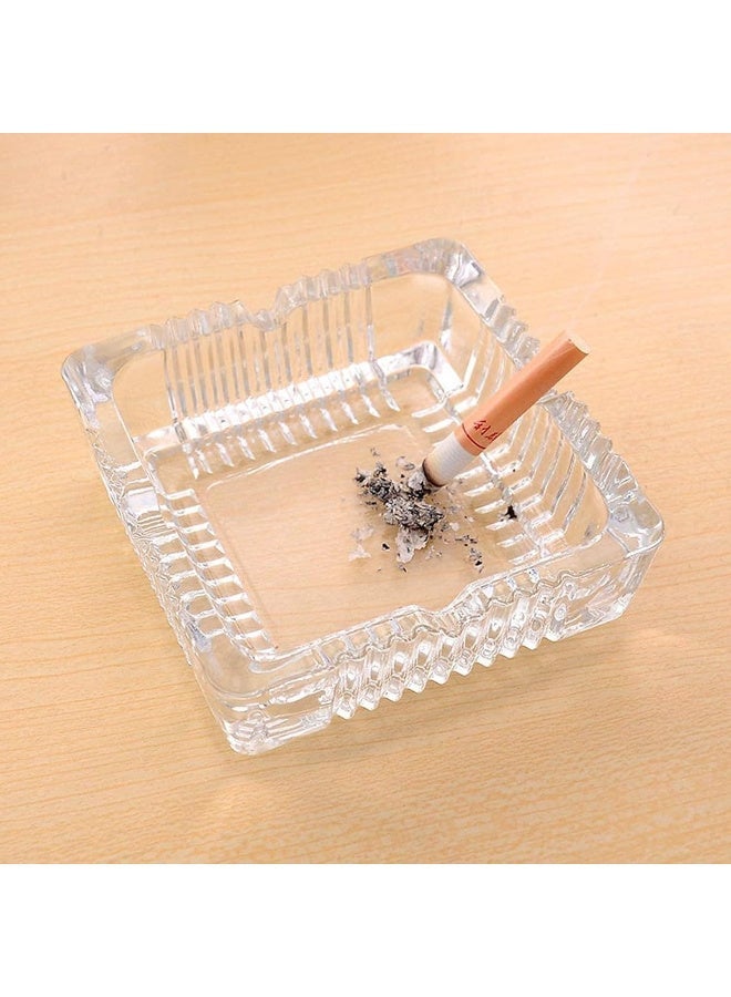Red Cherry 1 Pack Glass Square Ashtrays for glass Ashtray for restaurant Outdoor home Decoration - Image 3