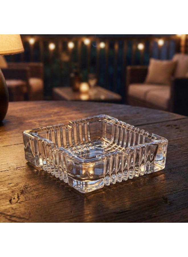 Red Cherry 1 Pack Glass Square Ashtrays for glass Ashtray for restaurant Outdoor home Decoration - Image 4