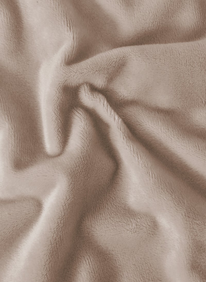Master Home Textile Velvet Fitted Sheet Set, Queen Size - 3PCS,Fits 160 x 200 cm Bed, Soft & Cozy - Image 3