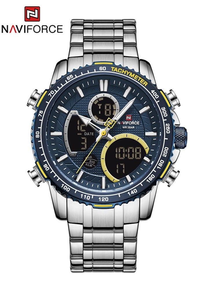 نافيفورس Naviforce أزياء الرجال ووتش العلامة التجارية الفاخرة الرجال الرياضة ووتش توقيت كوارتز ووتش العسكرية للماء الصلب الفرقة على مدار الساعة - Image 2