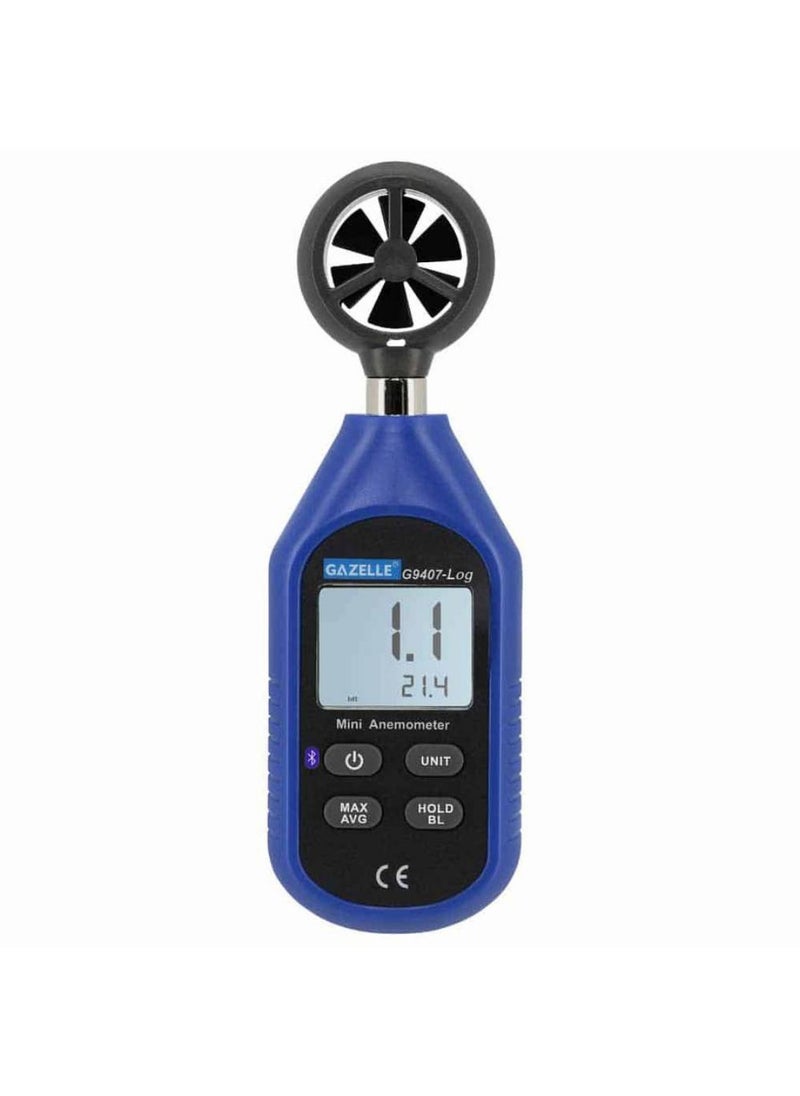 Gazelle - Gazelle Mini Anemometer W/Bluetooth G9407-Log - Image 1