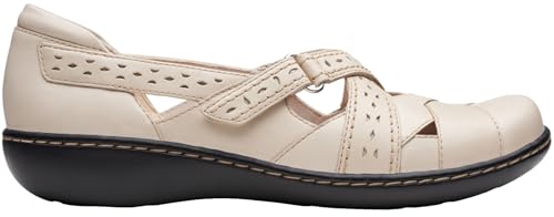 Clarks Women's Ashland Spin Q Shoe, Ivory Leather, 055 M US - Image 5