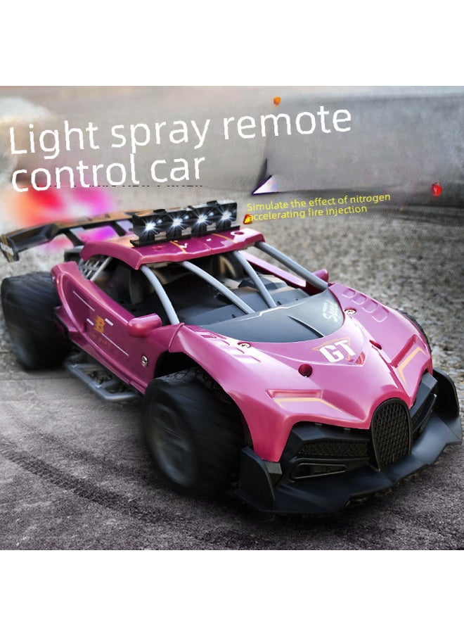 Generic Children's Toy Four-way Charging Remote Control Car 1:16 Wireless Light Spray Racing Boy Electric Sports Car-Color:Rambo Charging Edition + Light + Spray [Green]]-Proportion:1:16  - Image 3