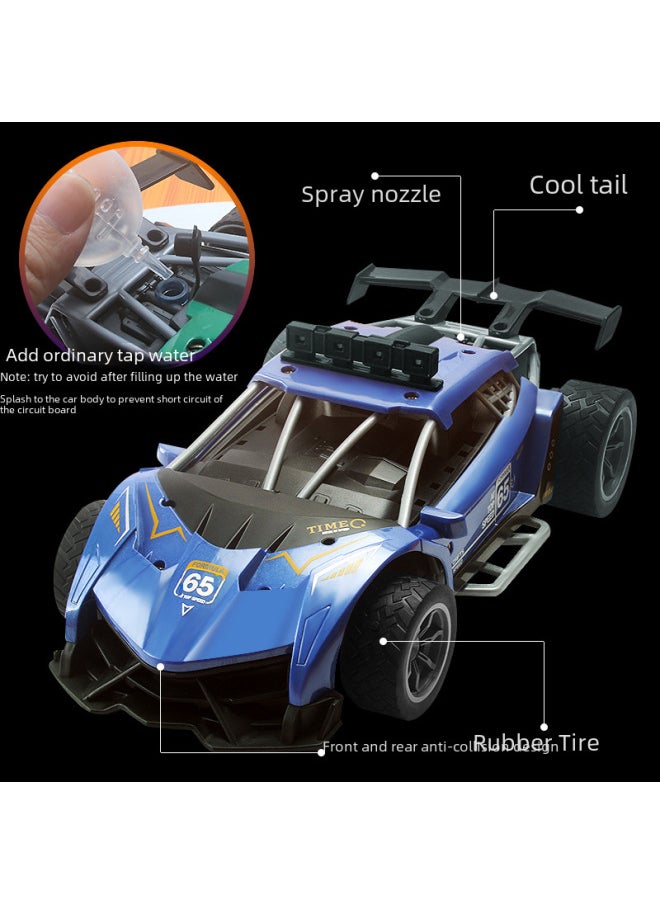 Generic Children's Toy Four-way Charging Remote Control Car 1:16 Wireless Light Spray Racing Boy Electric Sports Car-Color:Rambo Charging Edition + Light + Spray [Green]]-Proportion:1:16  - Image 5